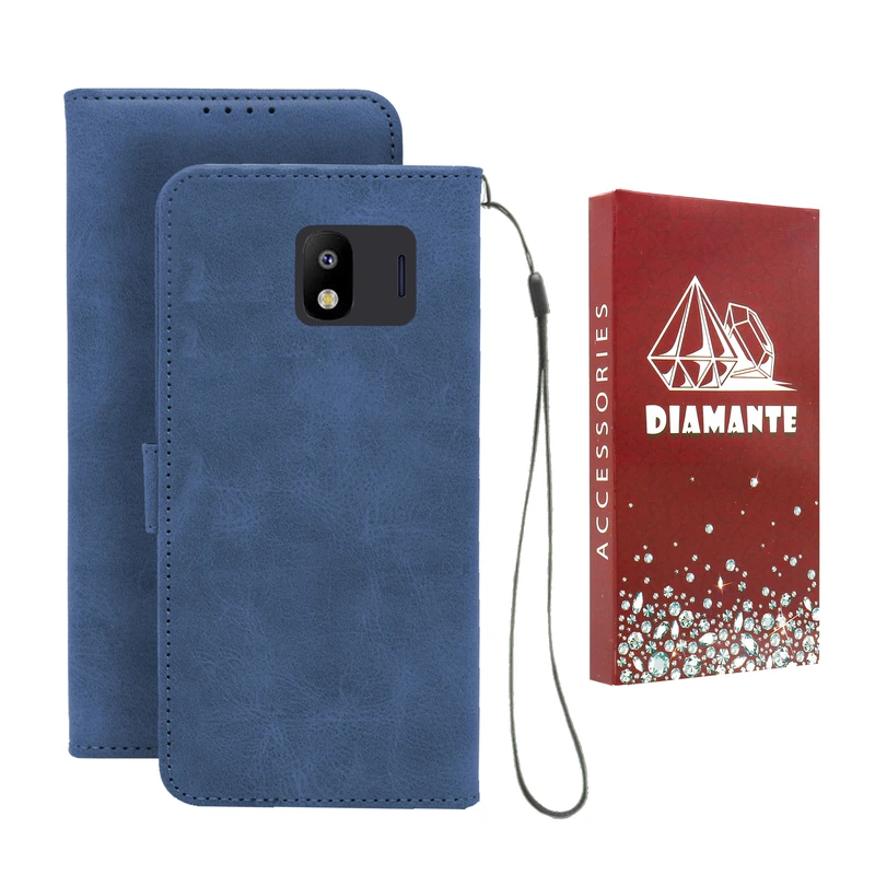 کیف کلاسوری دیامانته مدل Scusa Rd مناسب برای گوشی موبایل سامسونگ Galaxy J250 به همراه بند آویز