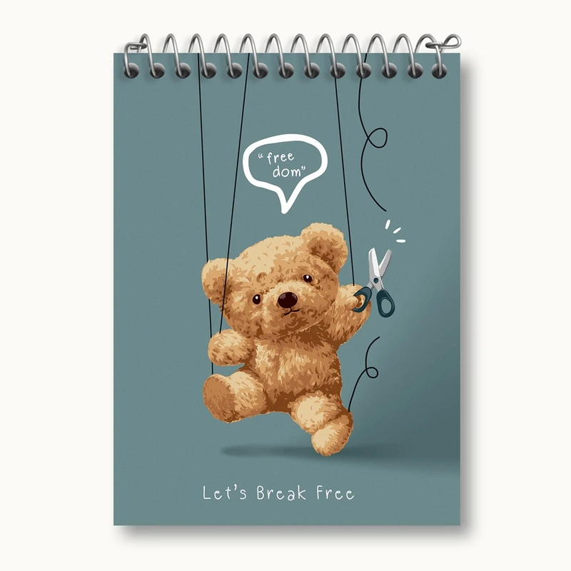 دفتر یادداشت 50 برگ خندالو مدل تدی Teddy کد 26155