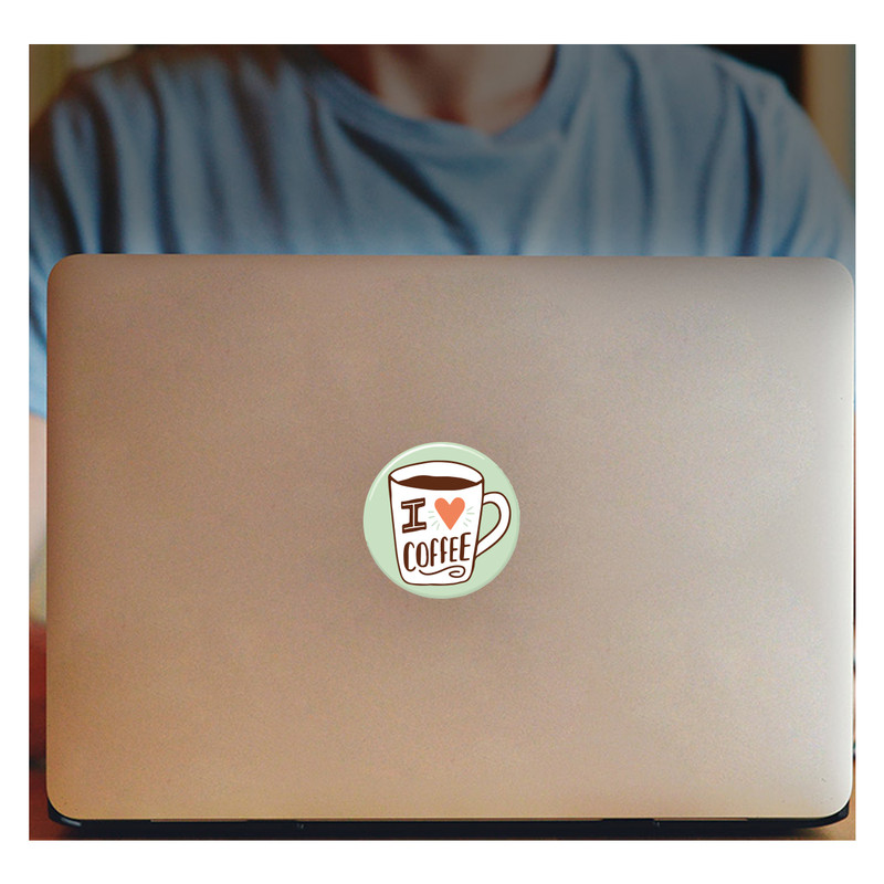 استیکر لپ تاپ طرح ماگ کد 164