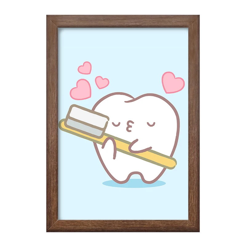 تابلو خندالو طرح دندان و دندان پزشکی کودکانه کد 36781