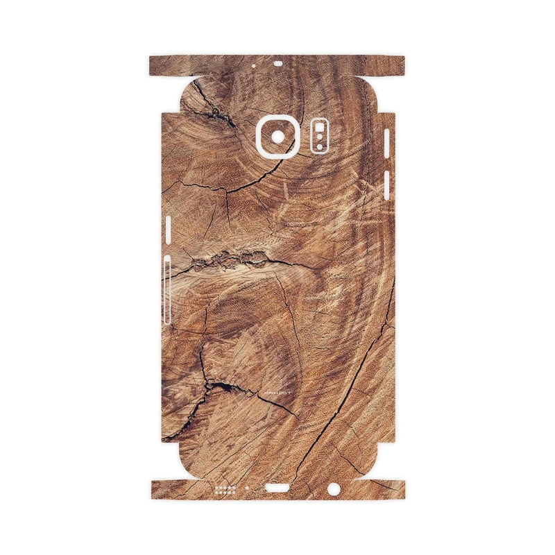 برچسب پوششی ماهوت مدل Wood Texture 5-FullSkin مناسب برای گوشی موبایل سامسونگ Galaxy S6
