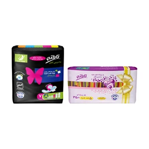 نوار بهداشتی تافته مدل Single Pack-1 سری شبانه بسته 7 عددی به همراه پد روزانه مدل UltraThin بسته 40 عددی