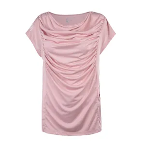 بلوز زنانه جوتی جینز مدل آستین سرخود کد 202913 رنگ صورتی