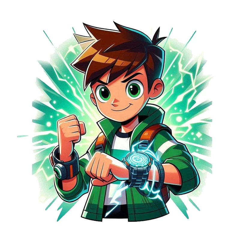 استیکر پارچه و لباس پاد آفرین مدل کارتونی طرح بن تن کد 01575