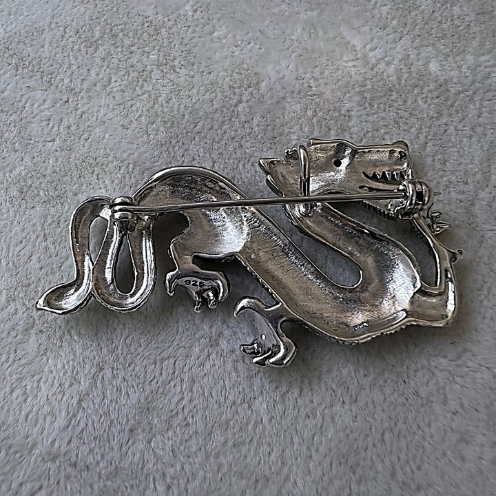 گل سینه نقره زنانه کد glsr-2461