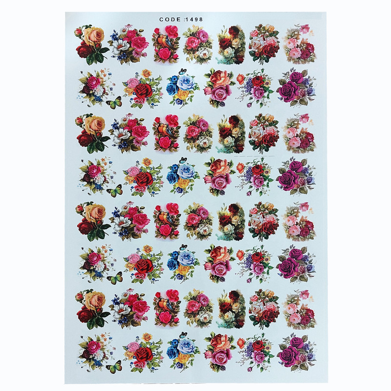 برچسب ترنسفر مدل رز کد 1498