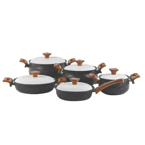 سرویس پخت و پز 10 پارچه هاناتک مدل خمره ای کلاسیک