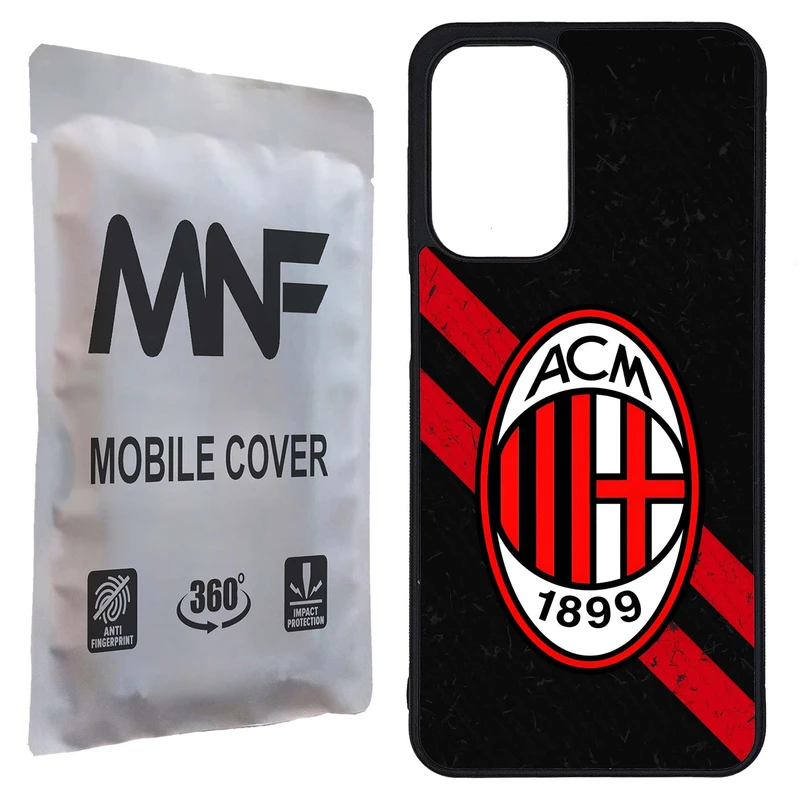 کاور ام ان اف طرح تیم AC Milan کد P-241 مناسب برای گوشی موبایل سامسونگ Galaxy A23 / A23 5G