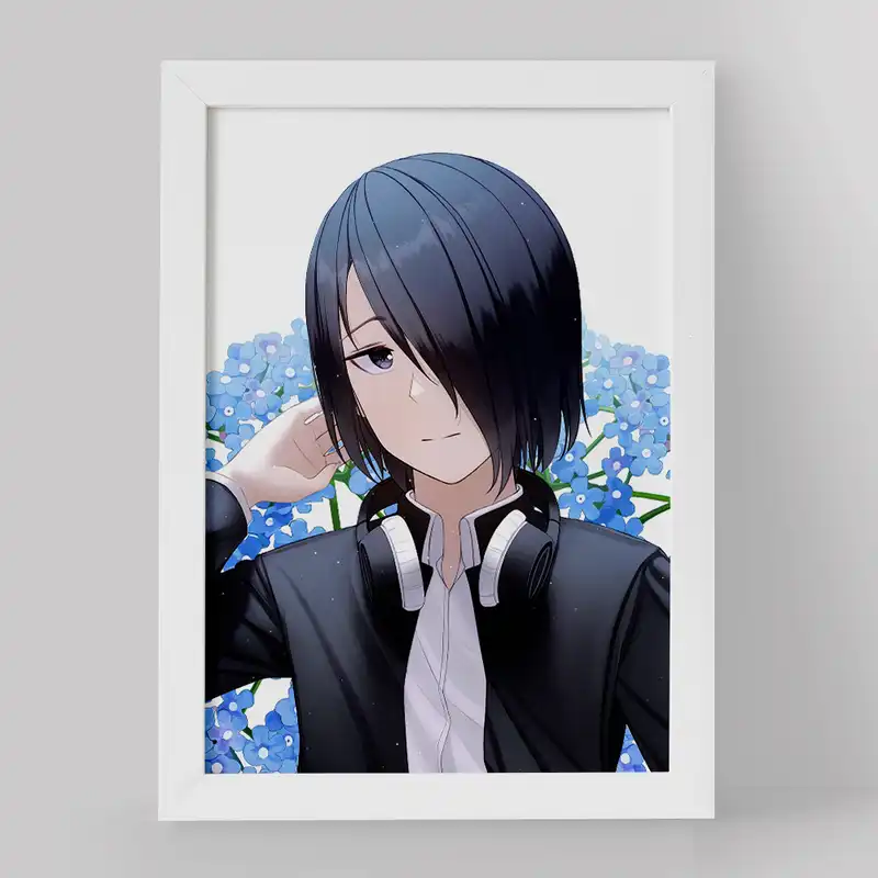 تابلو خندالو مدل یو ایشیگامی انیمه کاگویا ساما کد 16036