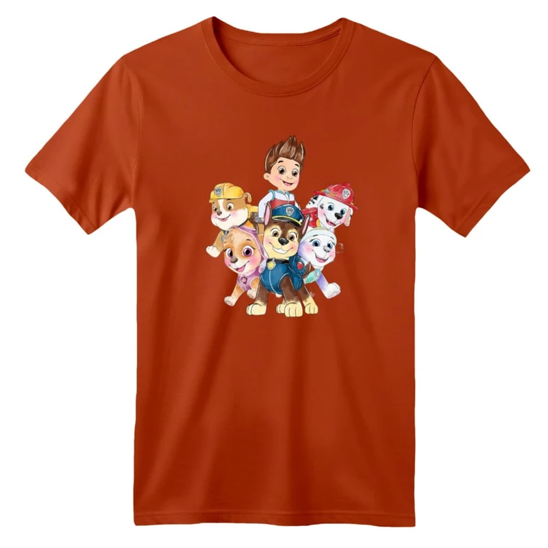 تی شرت آستین کوتاه بچگانه مدل سگ نگهبان کد ۲