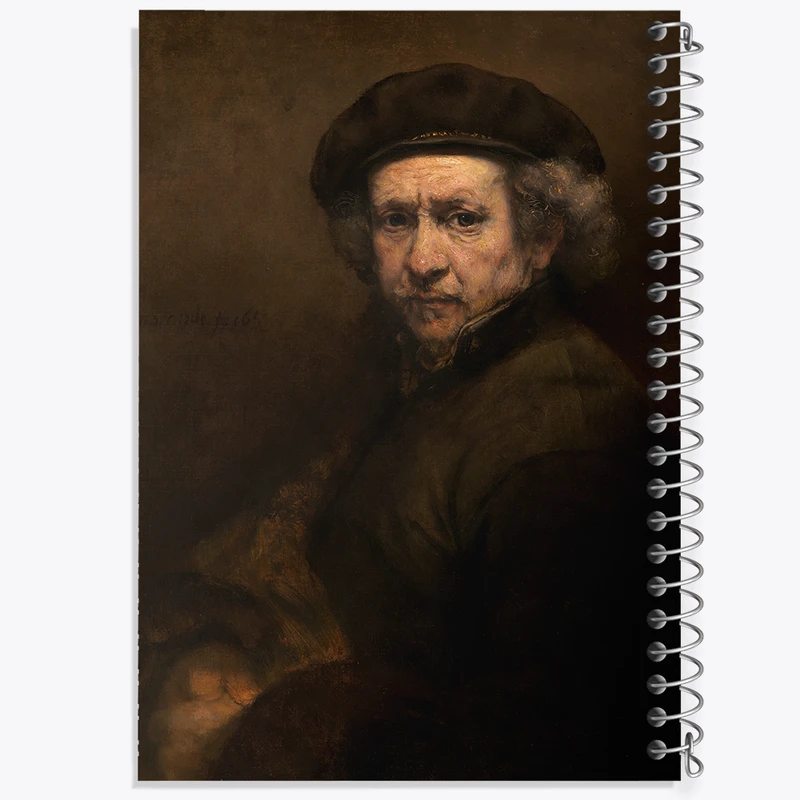 دفتر مشق 100 برگ خندالو طرح سلف پرتره رامبراند کد 36836