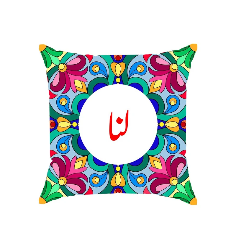 کوسن پاد آفرین مدل سنتی طرح دخترانه اسم لنا کد 01514