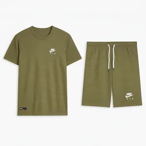 ست تی‌شرت و شلوارک ورزشی مردانه مدل set003