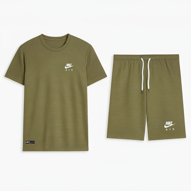 ست تی‌شرت و شلوارک ورزشی مردانه مدل set003