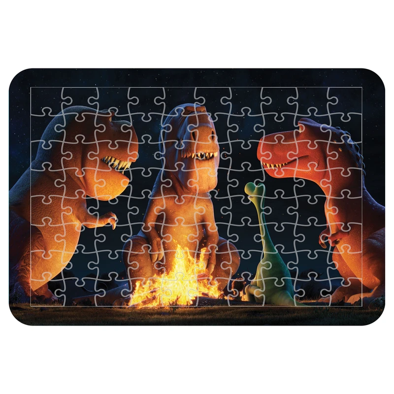 پازل 54 تکه اطلس آبی طرح کارتون دایناسور مدل P1351