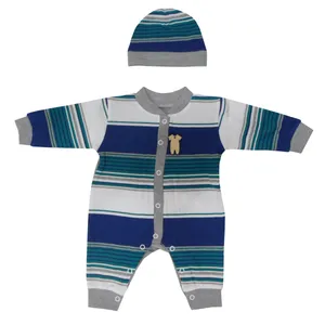 ست سرهمی و کلاه نوزادی مدل پاکوکو 7