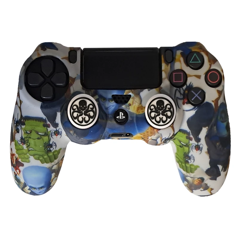 محافظ دسته پلی استیشن 4 مدل Hulk PS4168 به همراه روکش آنالوگ