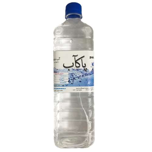 آب مقطر پاکآب مدل p1 حجم 1000 میلی لیتر