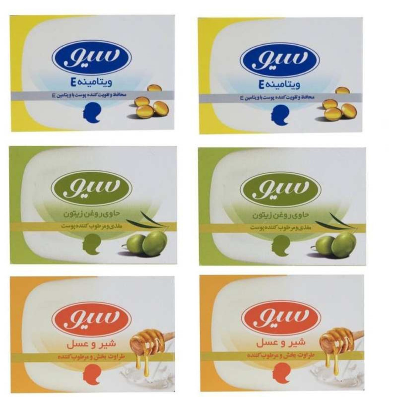 صابون شستشو سیو مدل 6EHO وزن 125 گرم مجموعه 6 عددی