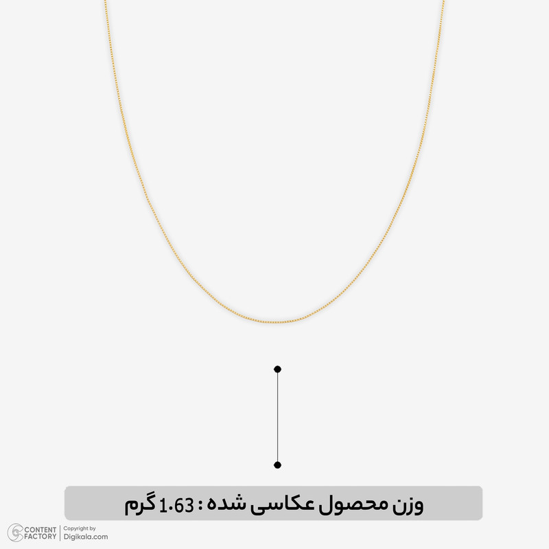 زنجیر ونیزی (آجری) طلا 18 عیار زنانه گالری طلای مهرسین مدل mk577