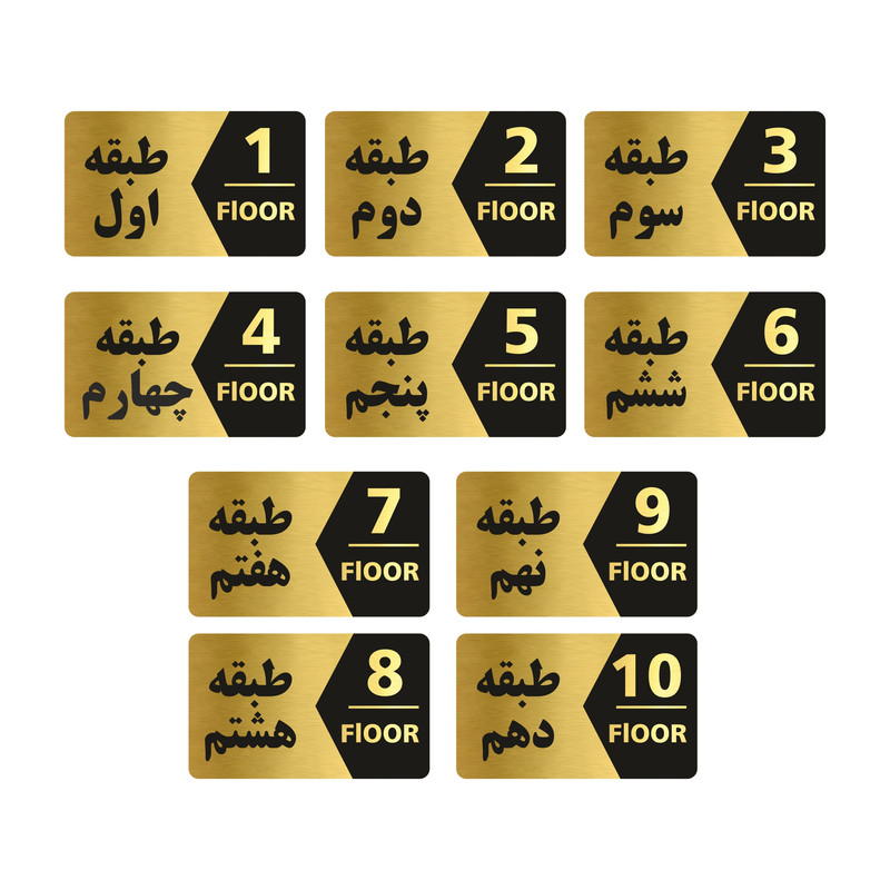 تابلو راهنما طرح  طبقات مدل GNG710 مجموعه 10 عددی