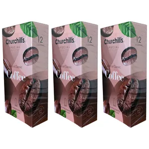 کاندوم چرچیلز مدل Coffee مجموعه 3 عددی