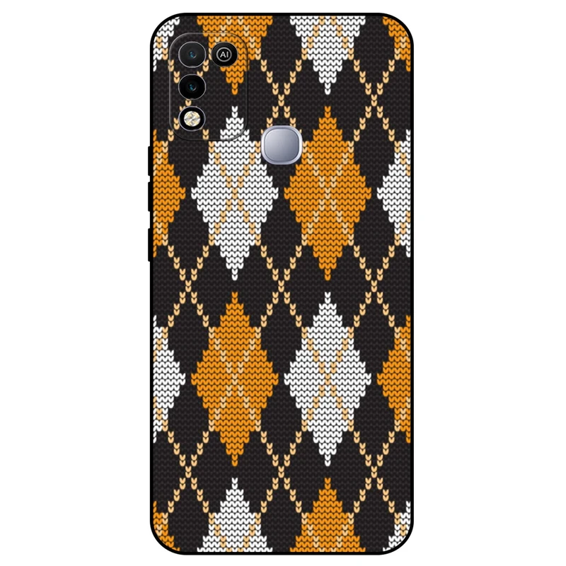 کاور مگافون طرح بافت مدل 8104 مناسب برای گوشی موبایل اینفینیکس Hot 10 Play / Hot 11 Play      