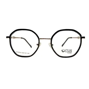  فریم عینک طبی چندضلعی اوشن مدل 22014 مناسب فرم صورت کشیده و گرد و مربعی