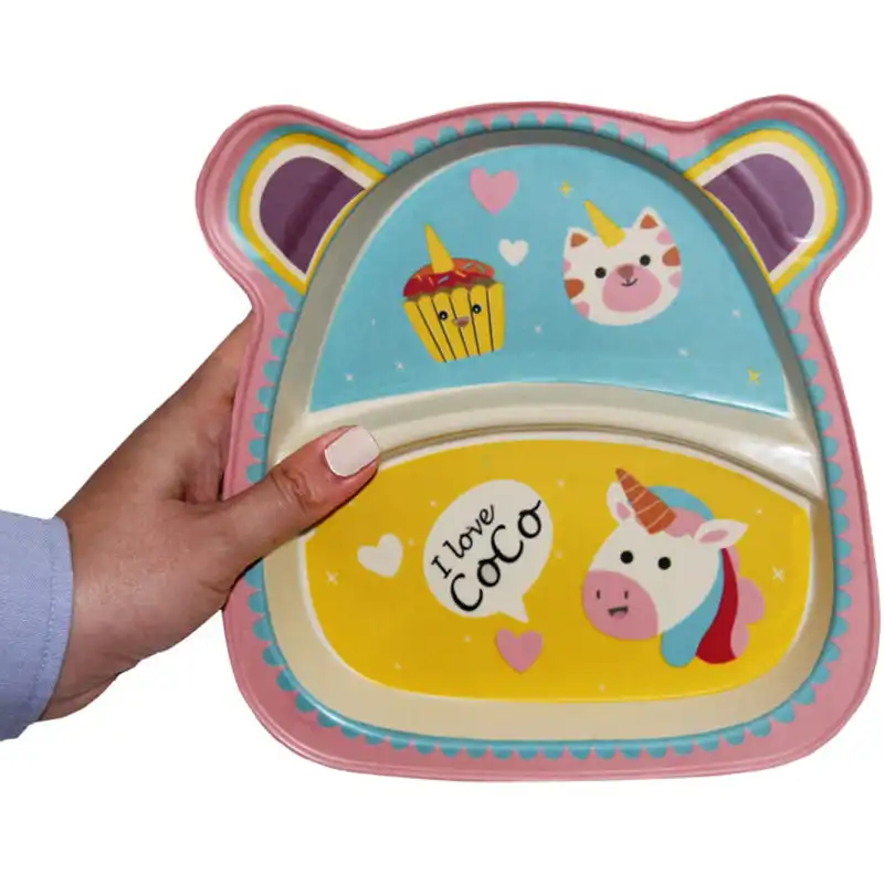 ظرف غذا 5 تکه کودک کوکو طرح unicorn