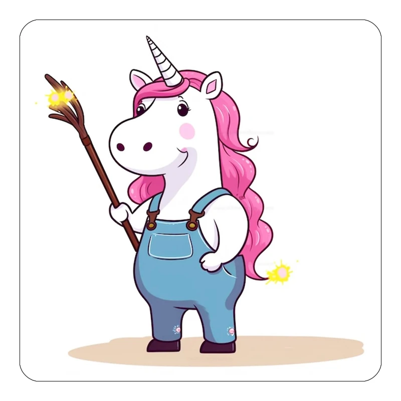 مگنت کاکتی طرح اسب تک شاخ و یونیکورن مدل mp29987