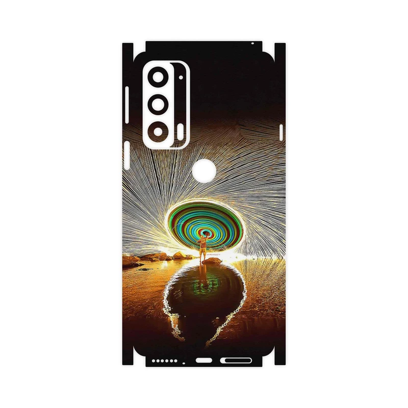 برچسب پوششی ماهوت مدل Night Light Fountain-FullSkin مناسب برای گوشی موبایل موتورولا Edge 20