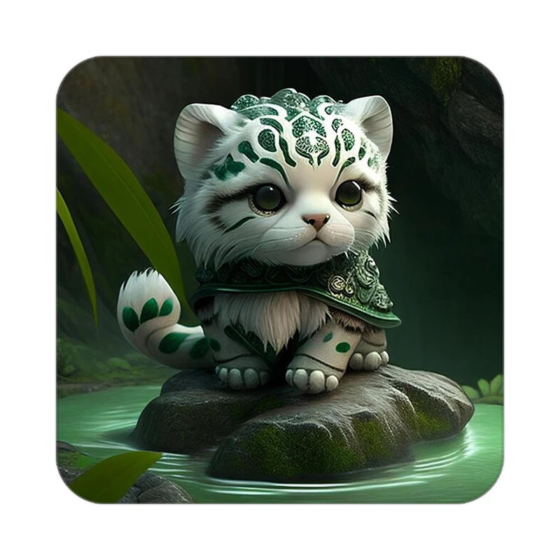 زیر لیوانی کاکتی طرح حیوانات کارتونی مدل mp28039