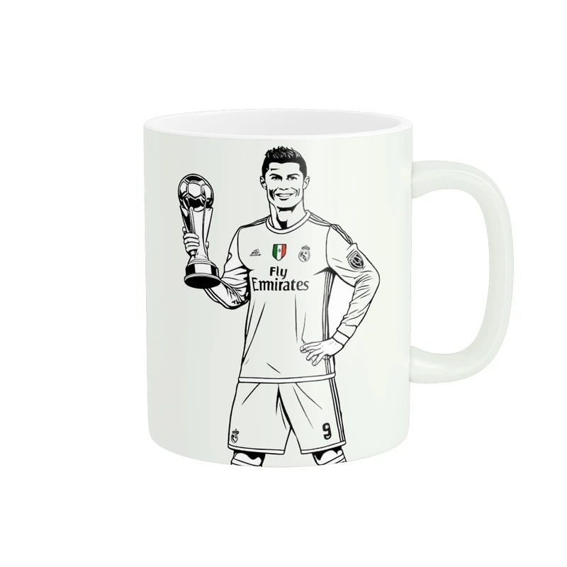 ماگ پاد آفرین طرح رونالدو کد 4422