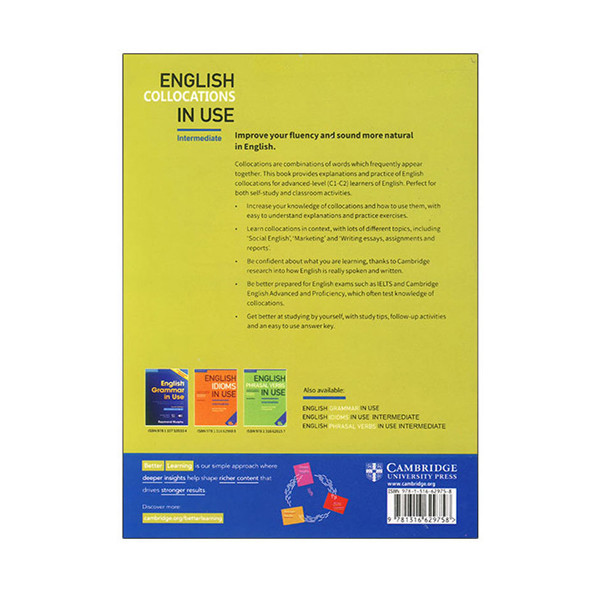 کتاب English Collocations In Use اثر Felicity O Dell And Michael Mccarthy انتشارات الوندپویان دوجلدی