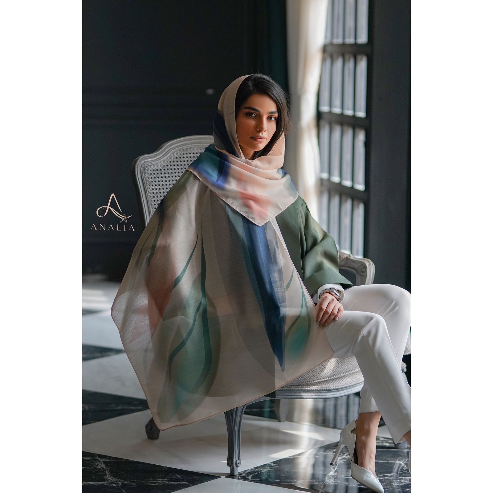 شال زنانه مدل تابستانی کد AN-1281 -  - 4