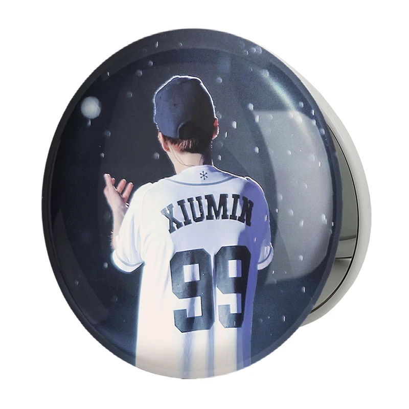 آینه جیبی خندالو طرح شیومین گروه اکسو EXO مدل تاشو کد 13528 