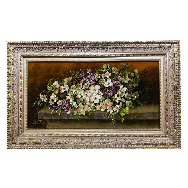  تابلو فرش دستبافت طرح گل کد 8160117