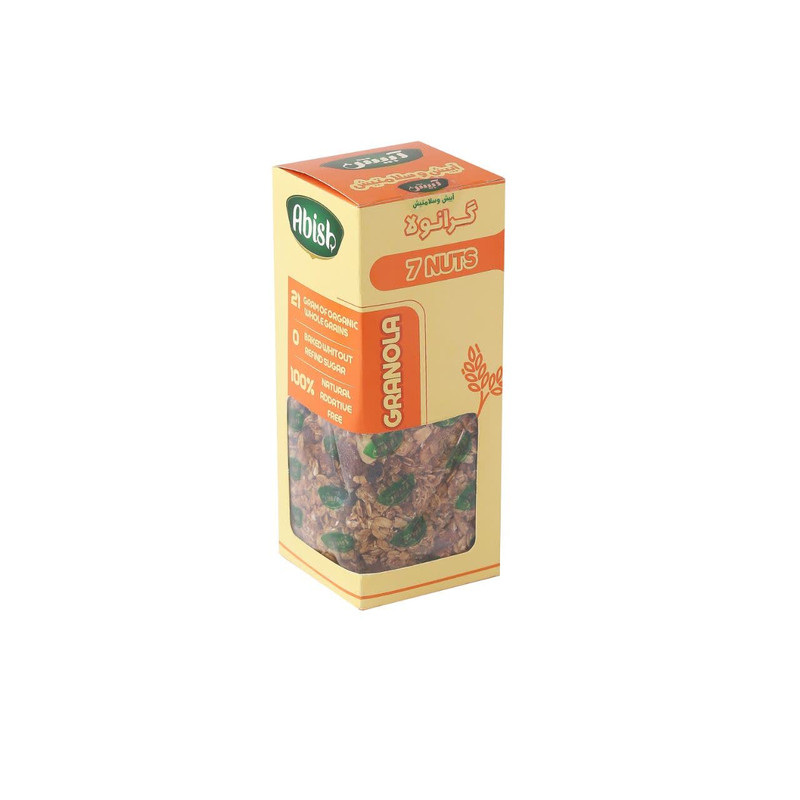 گرانولا جودوسر همراه با مغزیجات وآجیلی آبیش - 250 گرم