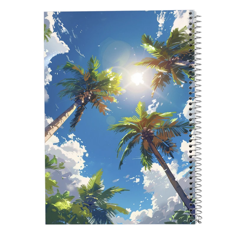 دفتر مشق 50 برگ مدوپد مدل درخت نخل کد DF15225