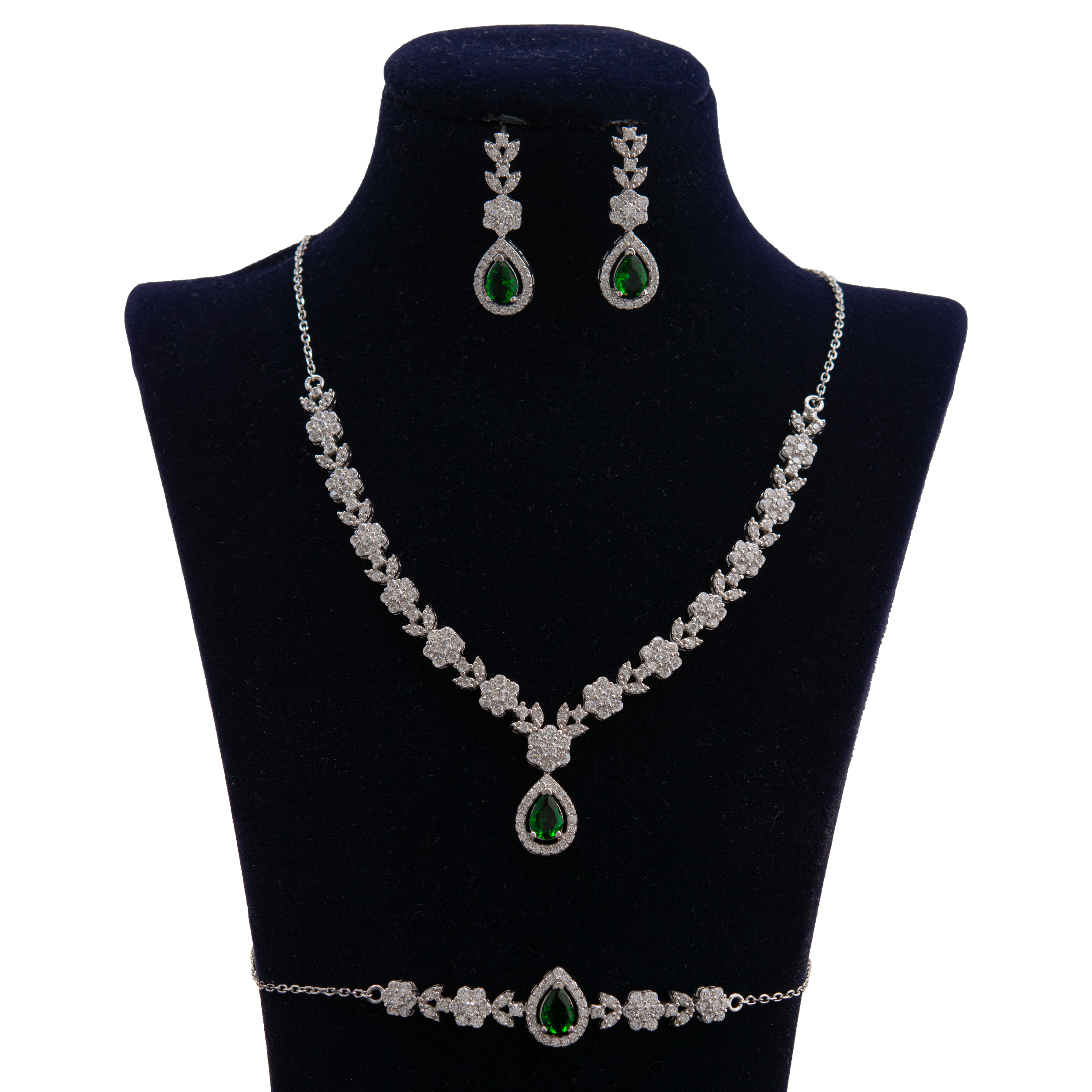 نیم ست نقره زنانه کد 2421