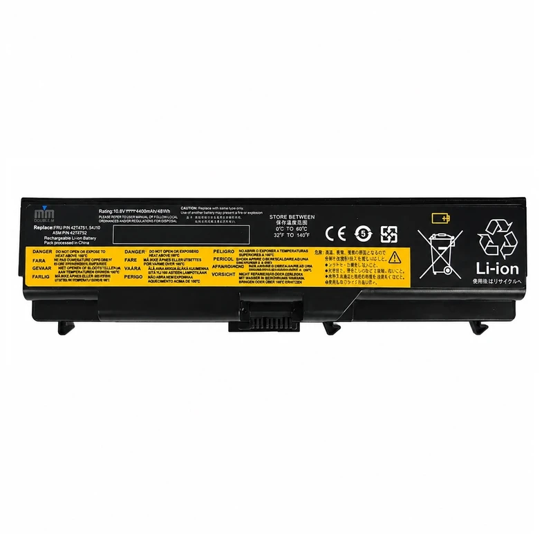 باتری لپ‌تاپ 6 سلولی دابل ام مدل 42T4793 مناسب برای لپ تاپ ThinkPad SL410 SL510		