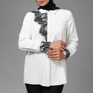 شومیز آستین بلند یقه برگردان زنانه برنس مدل 50109
