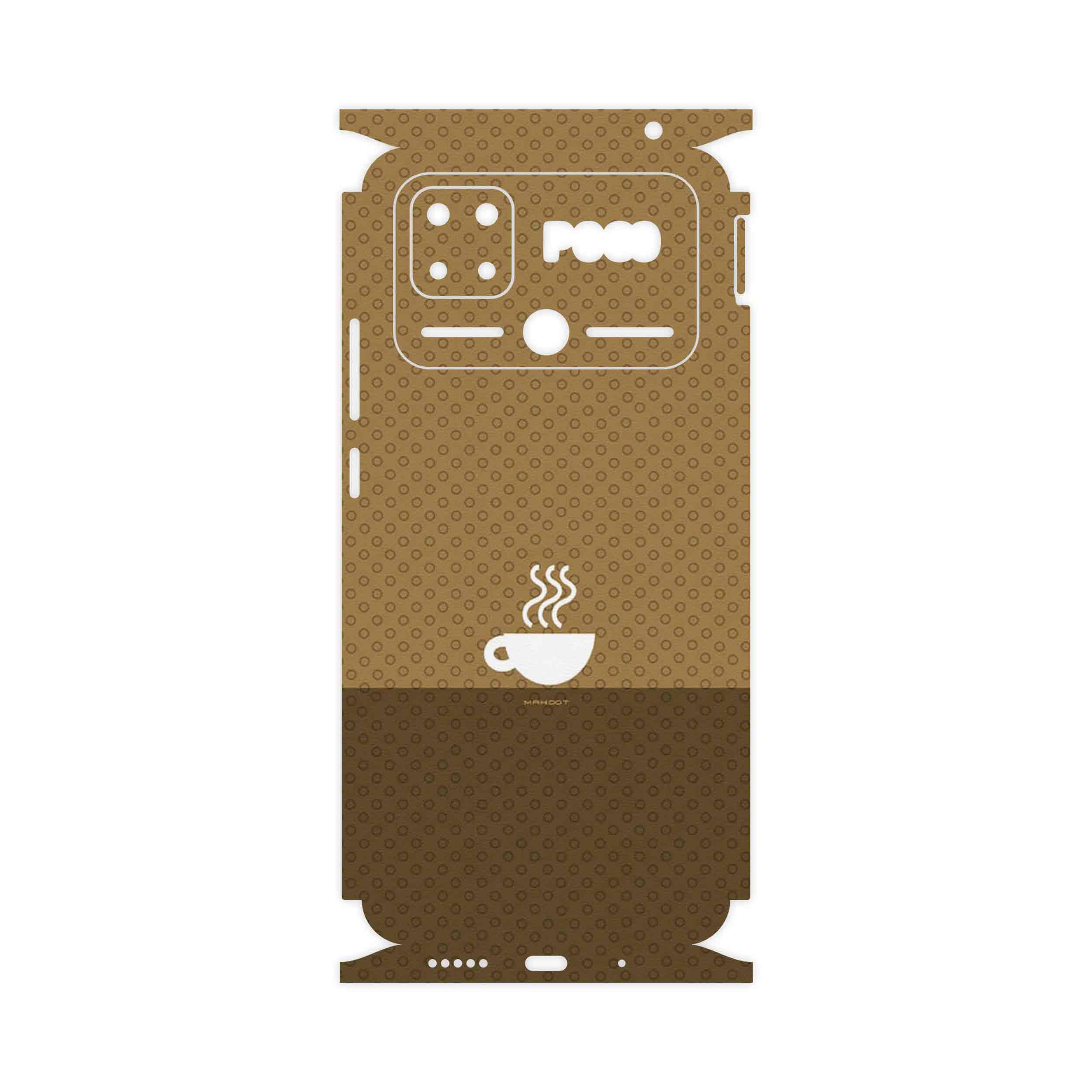 برچسب پوششی ماهوت مدل Minimal Cup of Coffee Icon-FullSkin مناسب برای گوشی موبایل شیائومی Poco C40