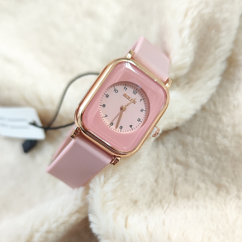 ساعت مچی عقربه ای زنانه  بولون مدل بند ژله ای ضد حساسیت اسپرت کد 2