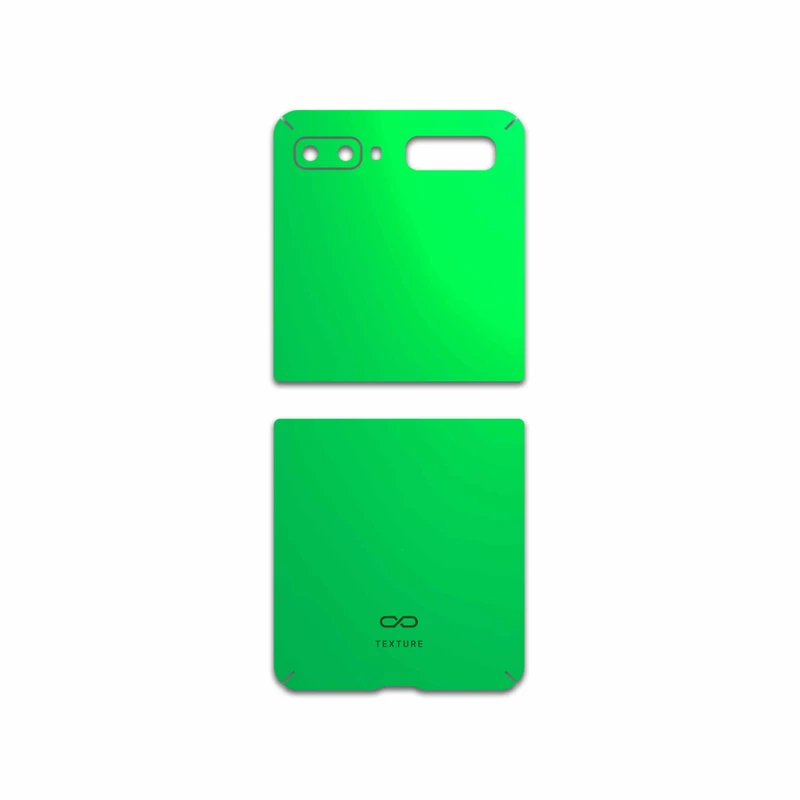 برچسب پوششی ماهوت مدل Matte-Green مناسب برای گوشی موبایل سامسونگ Galaxy Z Flip