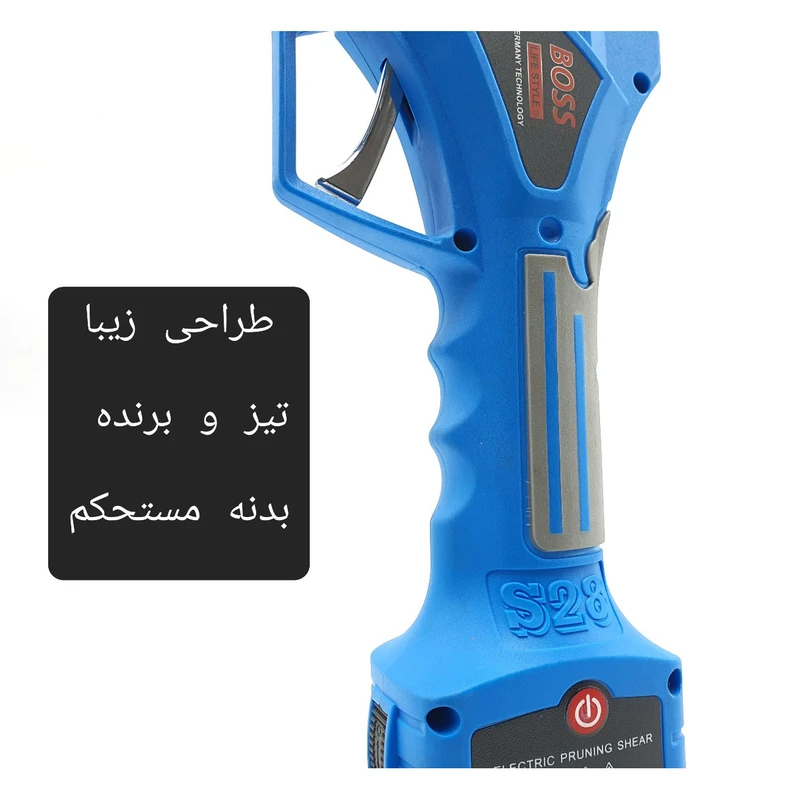 قیچی دسته تلسکوپی شارژی باس مدل S28-21V عکس شماره 15