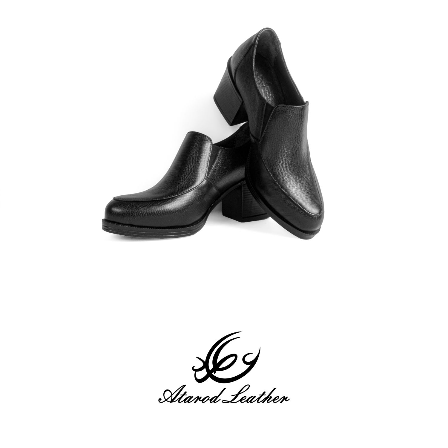 کفش زنانه چرم عطارد مدل چرم طبیعی کد SH384 -  - 3
