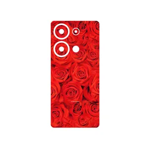 MAHOOT Red_Flower Cover Sticker for Xiaomi Poco M6 Pro 4G