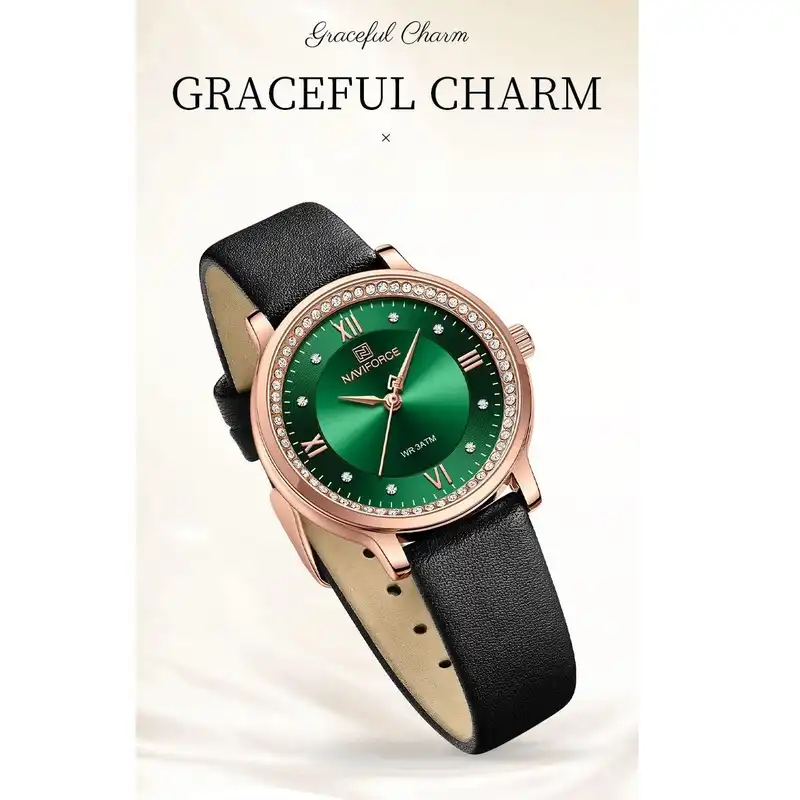 ساعت مچی عقربه ای زنانه نیوی فورس مدل NF5036BGN