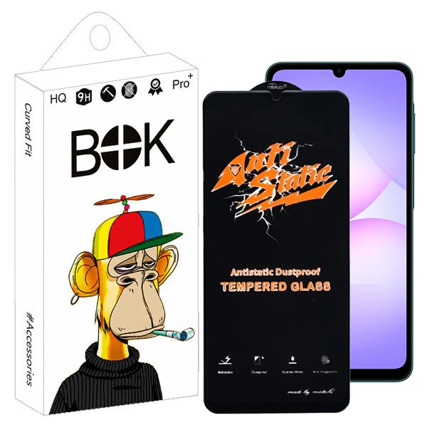 محافظ صفحه نمایش انتی استاتیک بوک مدل Anti-Static Crystal مناسب برای گوشی موبایل سامسونگ galaxy A07